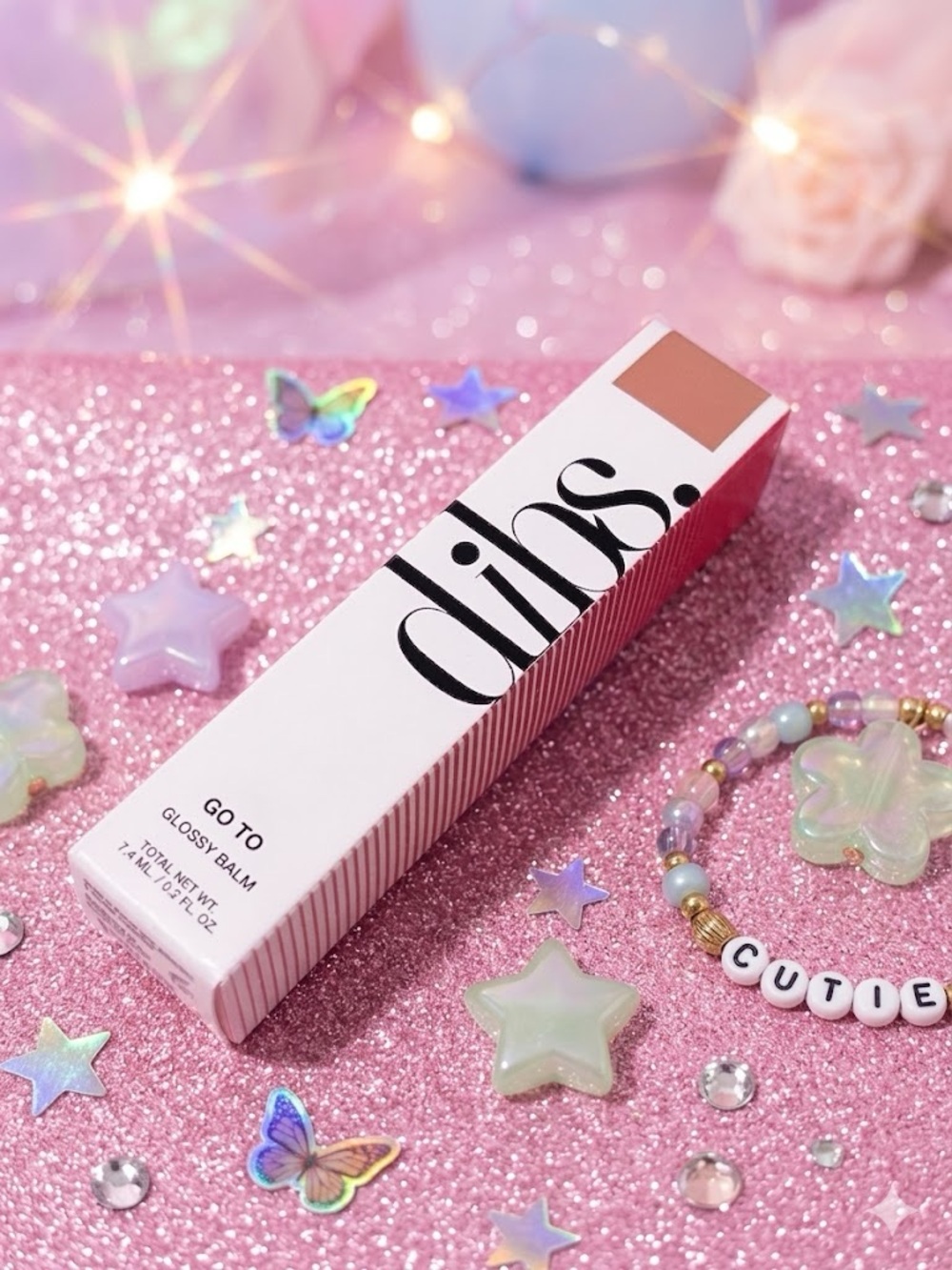dibs. Go To Glossy Balm — KISS ME QUICK Sheer Pink-Nude Shine